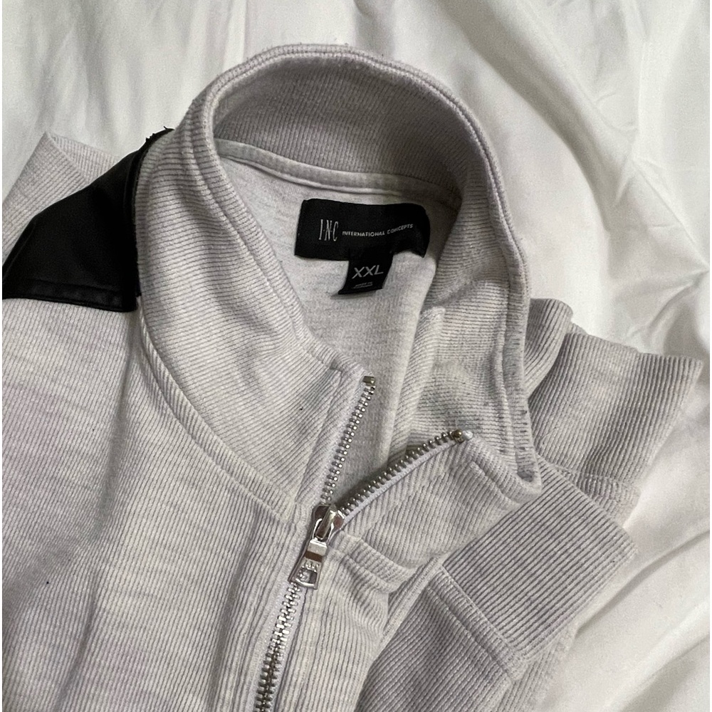 INC International Concepts Sweater w/ Zipper - Picture 12 of 13